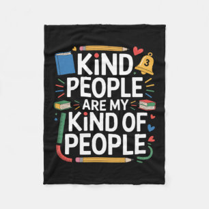 6th Grade Squad Teacher Kind People Are Kind Of Fleece Blanket