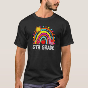 6th Grade Summer Rainbow Kids Teachers Field Day 2 T-Shirt