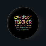 6th Grade Teacher Back To School Funny Definition  2 Inch Round Button<br><div class="desc">6th Grade Teacher Back To School Funny Definition Tie Dye</div>
