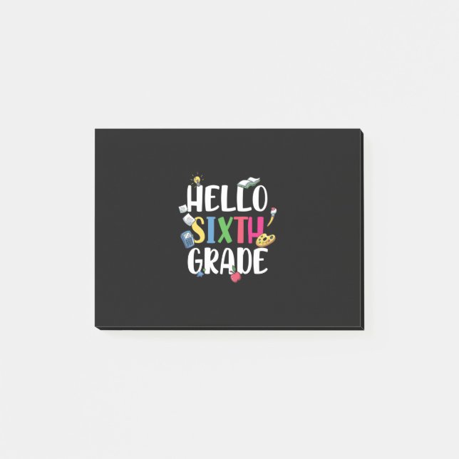 6th Grade Teacher Hello 6th Grade Post-it Notes (Front)