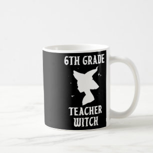 6th Grade Teacher Witch Funny Halloween Costume Sc Coffee Mug