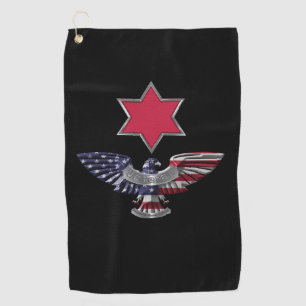 6th Infantry Division “Red Star”Eagle Golf Towel