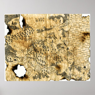 6th Map of the Forgotten Realm Poster