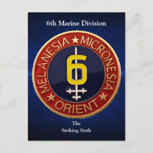 6th Mar Div Postcard