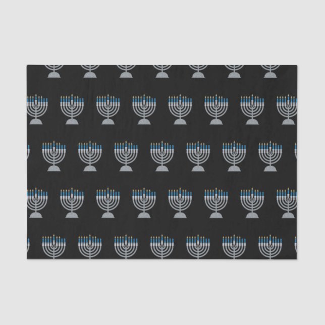 6th Night of Hanukkah Glitter Tissue Paper (Front)