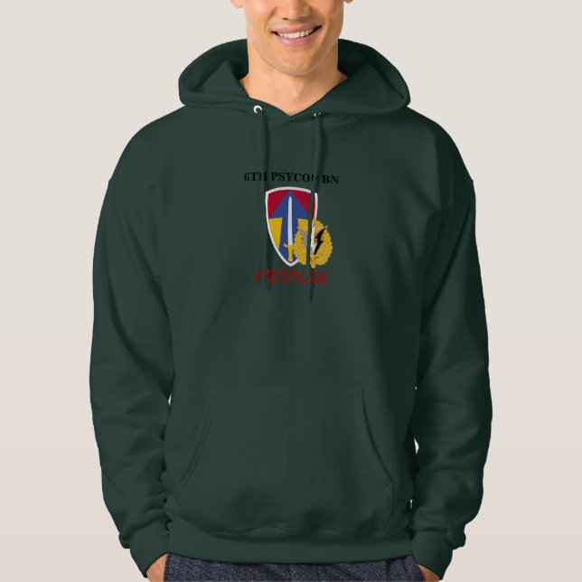 6TH PSYOP BATTALION VIETNAM HOODED SWEATSHIRT (Front)