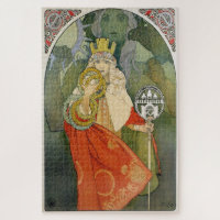 6th Sokol Festival by Alphonse Mucha