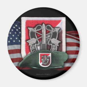 6th special forces flash vietnam vets magnet