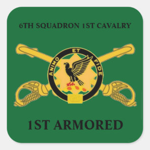 6TH SQUADRON 1ST CAVALRY 1ST ARMORED STICKERS