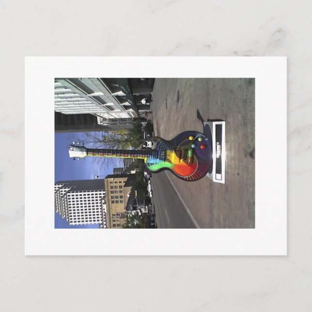 6th street guitar, Austin series Postcard (Front)