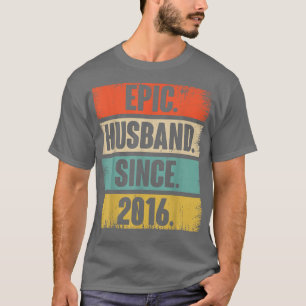 6th Wedding Aniversary Gift For Him Epic Husband S T-Shirt