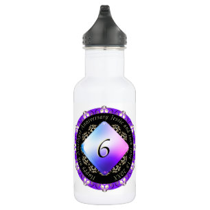 6th Wedding Anniversary  532 Ml Water Bottle