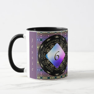 6th Wedding Anniversary Amethyst Mug
