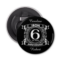 6th wedding anniversary distressed crest