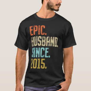 6th Wedding Anniversary For Him Epic Husband Since T-Shirt