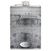 6th Wedding Anniversary Sugar and Iron