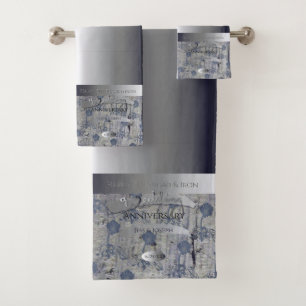 6th Wedding Anniversary Sugar and Iron Towel