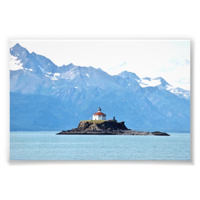 6x4 photo Alaska lighthouse (Front)