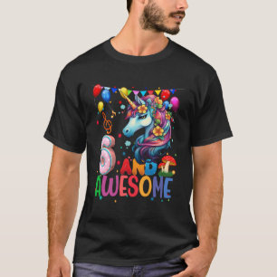 6Years Old Birthday Unicorn 6Th Awesome Birthday U T-Shirt