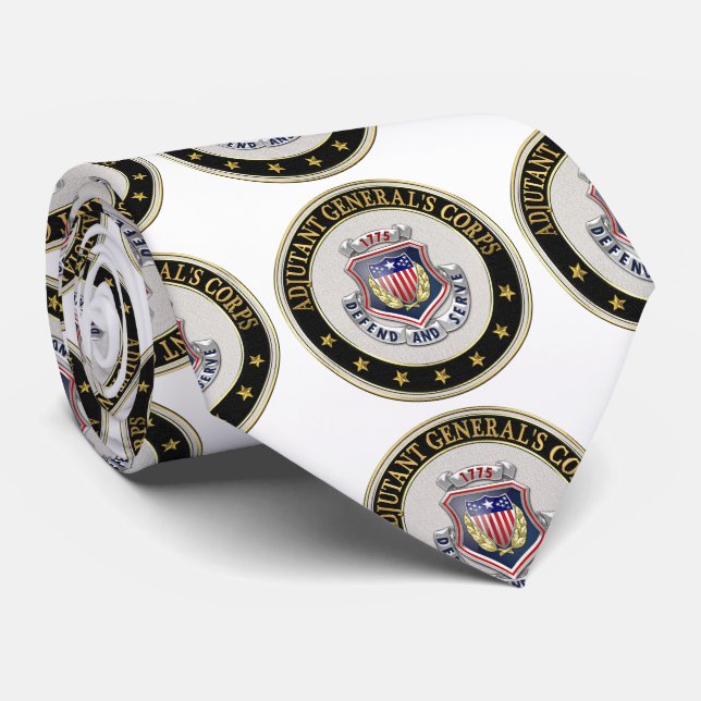 [700] AG Corps Regimental Insignia [3D] Tie (Rolled)