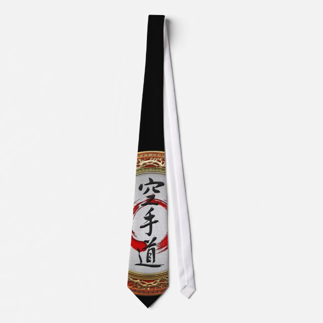 [700] Japanese calligraphy - Karate-do Tie (Front)