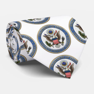 [700] U.S. Department of State (DoS) Emblem [3D] Tie