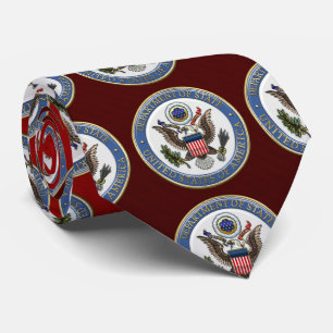 [700] U.S. Department of State (DoS) Emblem [3D] Tie