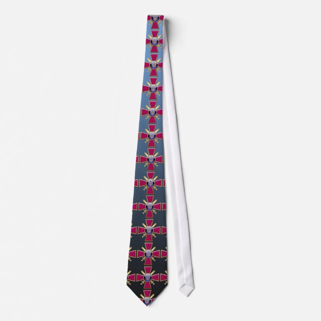 [700] Ukrainian Ground Forces Emblem Tie (Front)