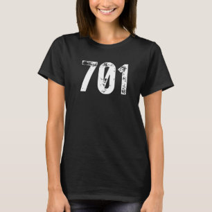 701 Area Code North Dakota Mobile Telephone Area C T-Shirt