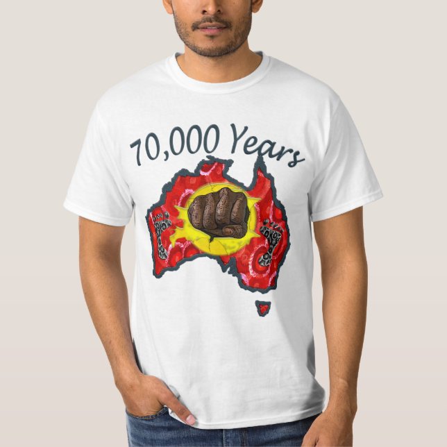70 000 Years T-shirt White (Front)