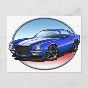 70-73 Blue W Camaro.png Postcard