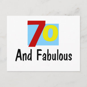 70 and Fabulous Postcard