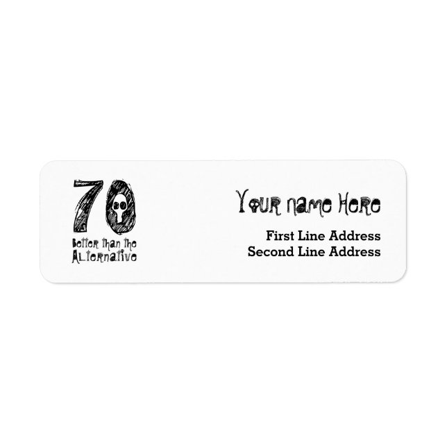 70 Better Than Alternative 70th Funny Birthday Q70 (Front)