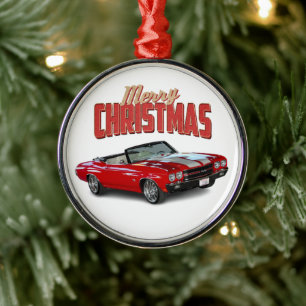 70 Chevy Chevelle SS Muscle Car   Metal Ornament