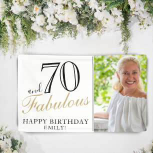 70 et fabuleux Elégant 70e anniversaire bannière p