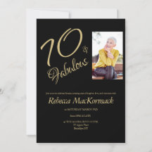 70 & Fabulous | Elegant 70th Birthday
