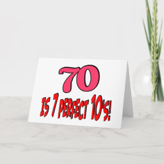 70 is 7 perfect 10's! PINK Card
