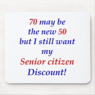 70 Senior Citizen Mouse Pad
