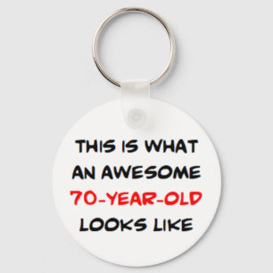 70 year old, awesome keychain