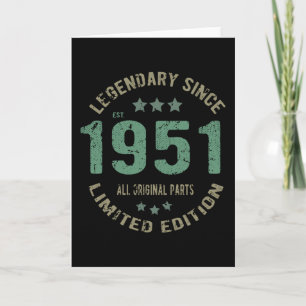 70 Year Old Bday Legend 70th Birthday Card