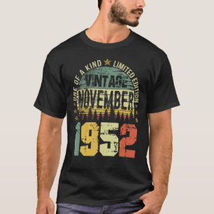 70 Year Old Vintage November 1952  70th Bday T-Shirt