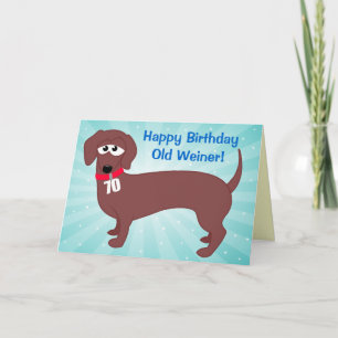 70 Year Old Weiner Card