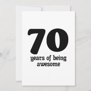 70 years of being awesome save the date