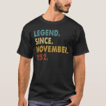 70 Years Old  70th Birthday Legend Since November  T-Shirt<br><div class="desc">70 Years Old  70th Birthday Legend Since November 1952</div>