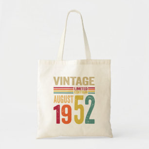 70 Years Old Gifts Vintage August 1952 -70th B-Day Tote Bag