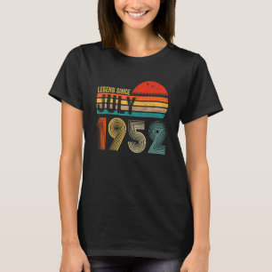 70 Years Old Retro Birthday Legend Since July 195 T-Shirt