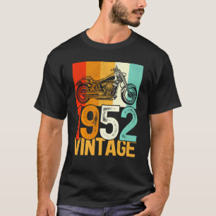 70 Years Old Retro Motorcycle Vintage 1952 70th Bi T-Shirt