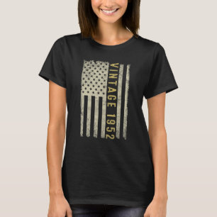 70 Years Old Vintage 1952 American Flag 70th Birt T-Shirt