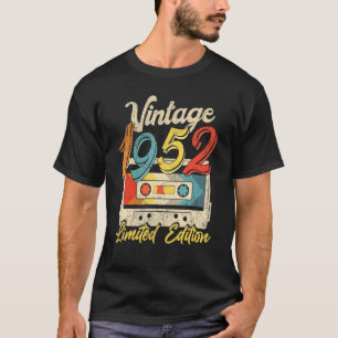 70 Years Old Vintage 1952 Cassette Tape Retro 70th T-Shirt