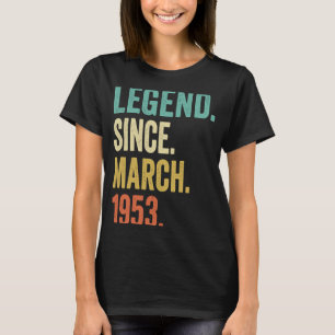70 Years Old  Vintage March 1953 70th Birthday Men T-Shirt